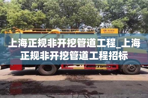 上海正规非开挖管道工程_上海正规非开挖管道工程招标