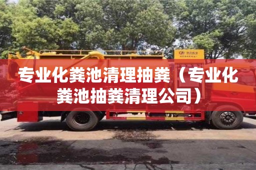 深圳专业化粪池清理抽粪（专业化粪池抽粪清理公司）