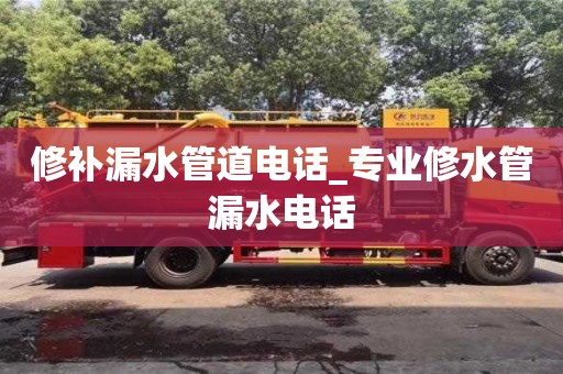 绍兴修补漏水管道电话_专业修水管漏水电话