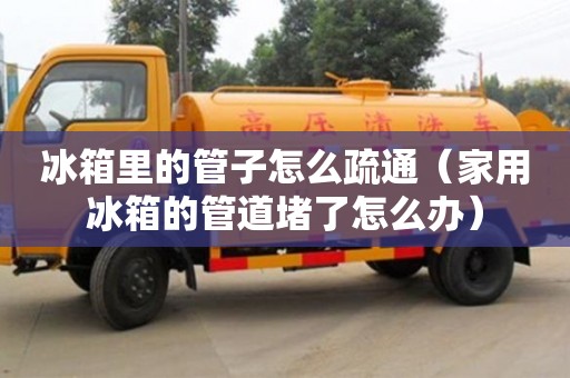 冰箱里的管子怎么疏通（家用冰箱的管道堵了怎么办）