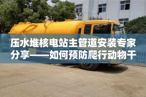 北京压水堆核电站主管道安装专家分享——如何预防爬行动物干扰