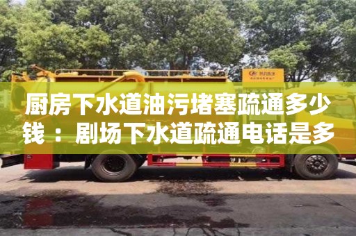 昆明厨房下水道油污堵塞疏通多少钱 ：剧场下水道疏通电话是多少