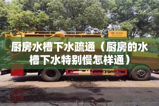 厨房水槽下水疏通（厨房的水槽下水特别慢怎样通）