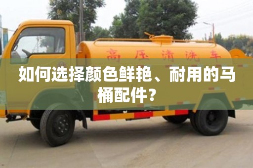 天津如何选择颜色鲜艳、耐用的马桶配件？