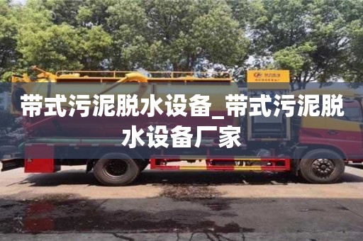 北京带式污泥脱水设备_带式污泥脱水设备厂家