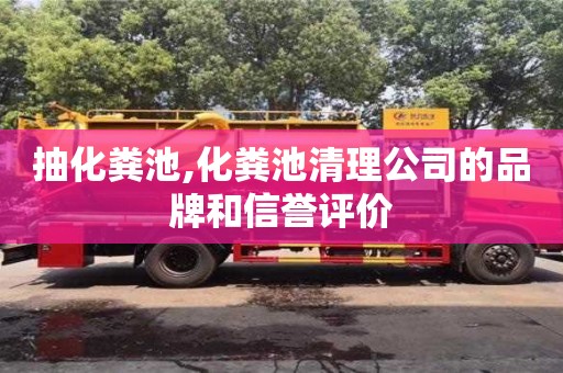 广州抽化粪池,化粪池清理公司的品牌和信誉评价