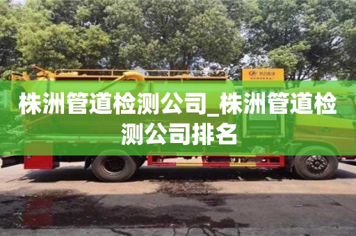 株洲管道检测公司_株洲管道检测公司排名