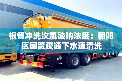 西安根管冲洗次氯酸钠浓度：朝阳区国贸疏通下水道清洗