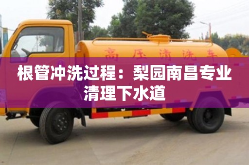 郑州根管冲洗过程：梨园南昌专业清理下水道