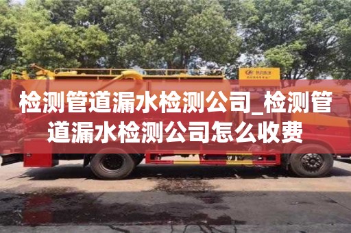 检测管道漏水检测公司_检测管道漏水检测公司怎么收费