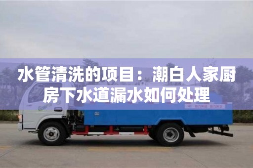 北京水管清洗的项目：潮白人家厨房下水道漏水如何处理