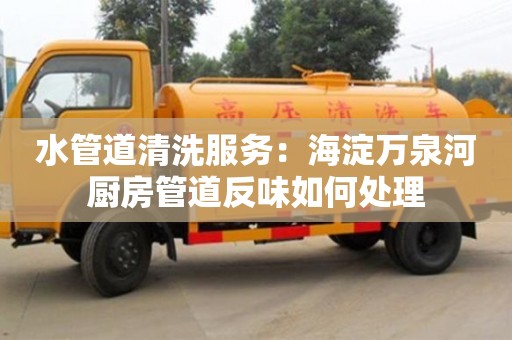 水管道清洗服务：海淀万泉河厨房管道反味如何处理