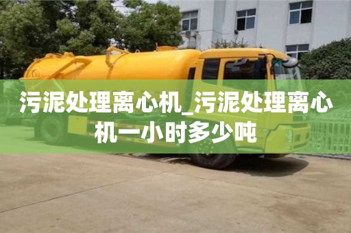 北京污泥处理离心机_污泥处理离心机一小时多少吨