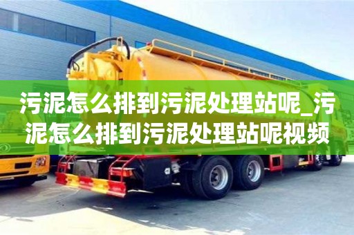 污泥怎么排到污泥处理站呢_污泥怎么排到污泥处理站呢视频