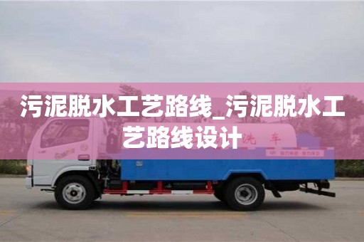 上海污泥脱水工艺路线_污泥脱水工艺路线设计