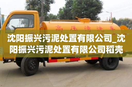 沈阳振兴污泥处置有限公司_沈阳振兴污泥处置有限公司稻壳竞价