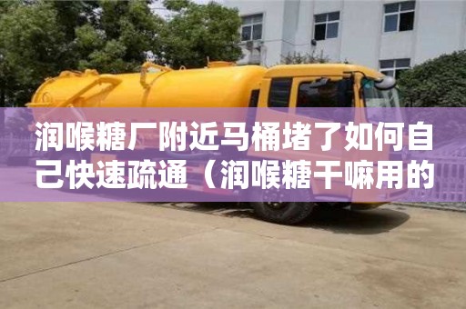 润喉糖厂附近马桶堵了如何自己快速疏通（润喉糖干嘛用的）
