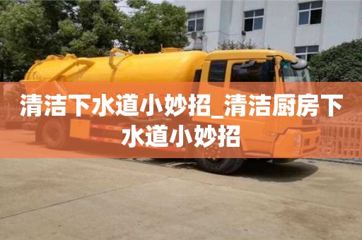 宁波清洁下水道小妙招_清洁厨房下水道小妙招