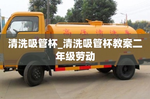 北京清洗吸管杯_清洗吸管杯教案二年级劳动