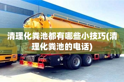 清理化粪池都有哪些小技巧(清理化粪池的电话)