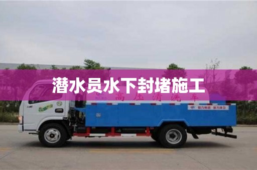 北京潜水员水下封堵施工