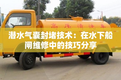 宁波潜水气囊封堵技术：在水下船闸维修中的技巧分享