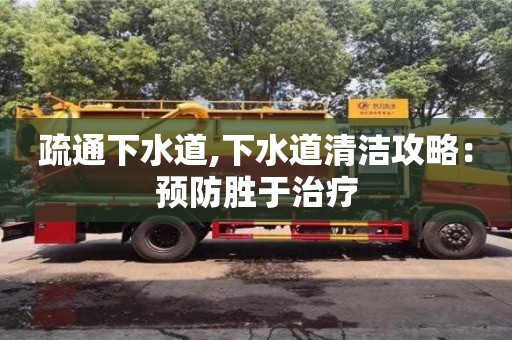 疏通下水道,下水道清洁攻略：预防胜于治疗