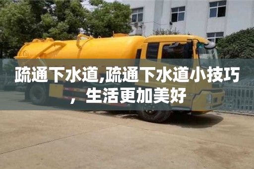疏通下水道,疏通下水道小技巧，生活更加美好