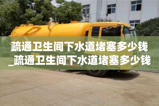 北京疏通卫生间下水道堵塞多少钱_疏通卫生间下水道堵塞多少钱一次