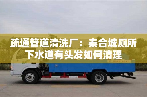 杭州疏通管道清洗厂：泰合城厕所下水道有头发如何清理