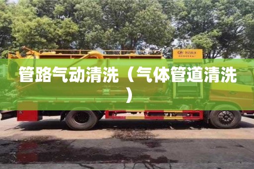 管路气动清洗（气体管道清洗）