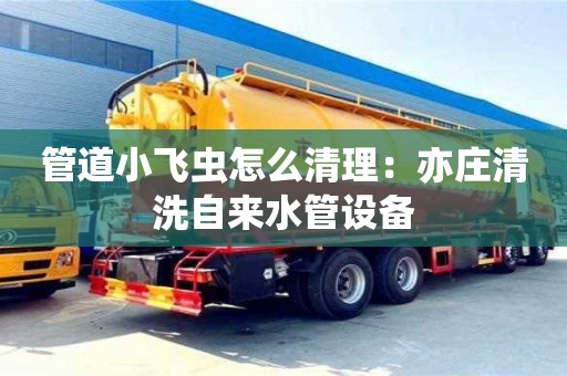 唐山管道小飞虫怎么清理：亦庄清洗自来水管设备