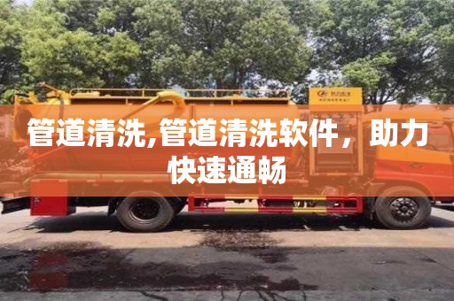 管道清洗,管道清洗软件，助力快速通畅