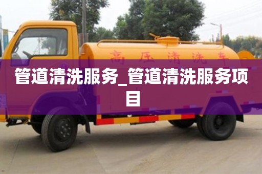 管道清洗服务_管道清洗服务项目