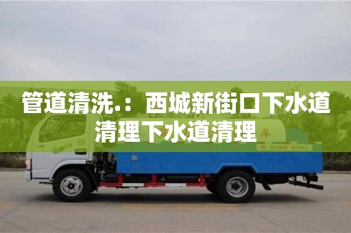 绍兴管道清洗.：西城新街口下水道清理下水道清理