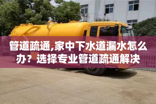 管道疏通,家中下水道漏水怎么办？选择专业管道疏通解决