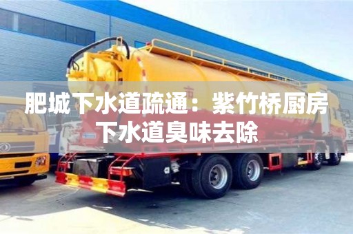 北京肥城下水道疏通：紫竹桥厨房下水道臭味去除