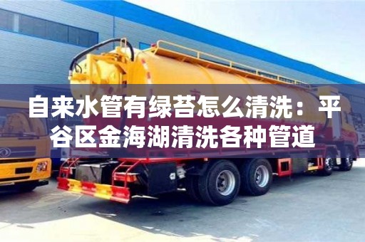 自来水管有绿苔怎么清洗：平谷区金海湖清洗各种管道