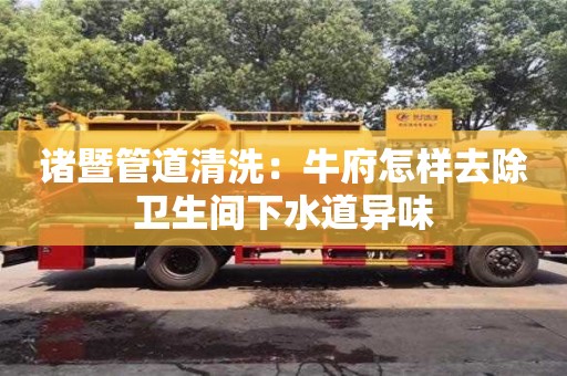 诸暨管道清洗：牛府怎样去除卫生间下水道异味