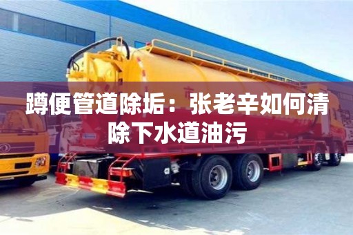 蹲便管道除垢：张老辛如何清除下水道油污