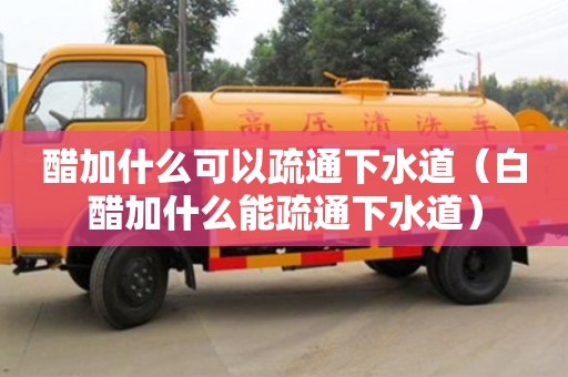 上海醋加什么可以疏通下水道（白醋加什么能疏通下水道）