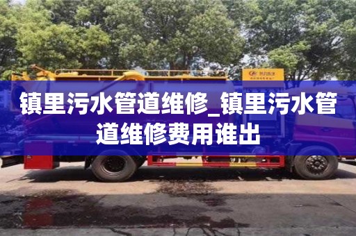镇里污水管道维修_镇里污水管道维修费用谁出