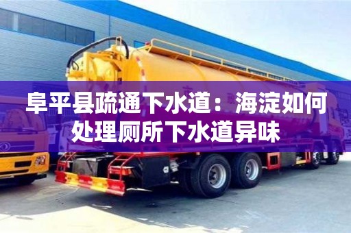阜平县疏通下水道：海淀如何处理厕所下水道异味