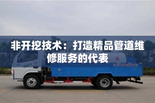 北京非开挖技术：打造精品管道维修服务的代表