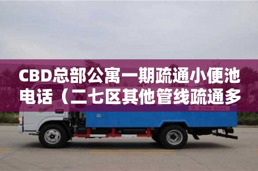 济南CBD总部公寓一期疏通小便池电话（二七区其他管线疏通多少钱一平方米）